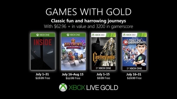 Games With Gold July 2019