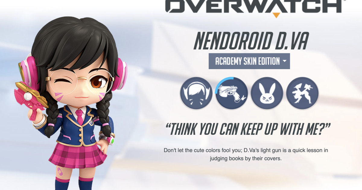 Nendoroid D.Va: Academy Skin Edition Revealed
