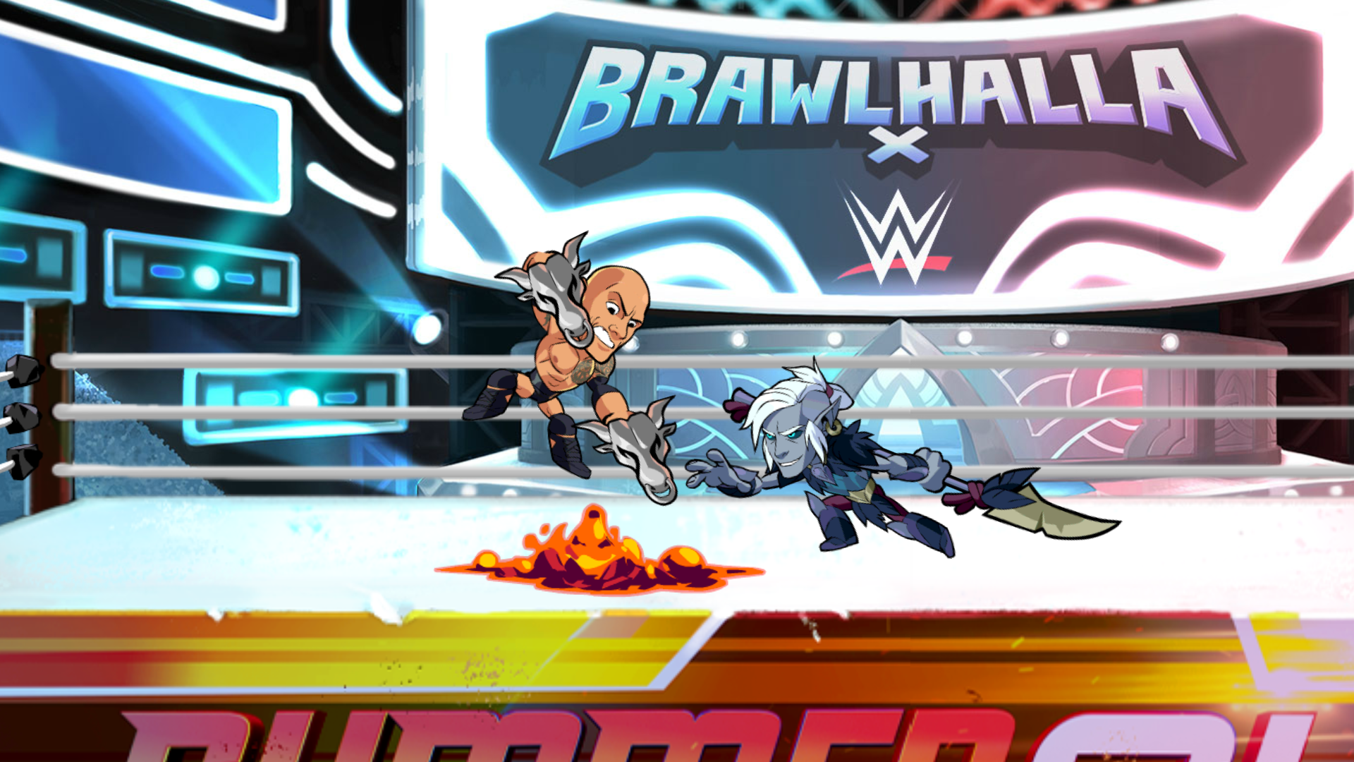 WWE Superstars Including Dwayne “The Rock” Johnson Now Playable In Brawlhalla