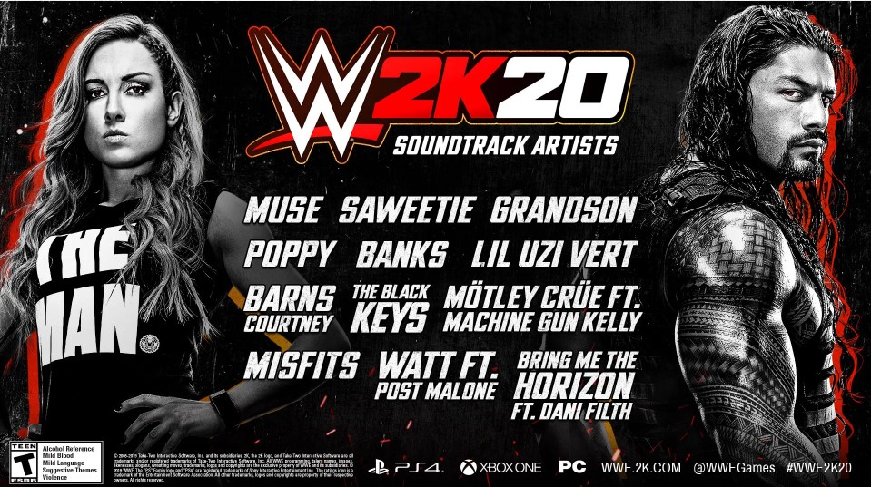 WWE 2K20 soundtrack