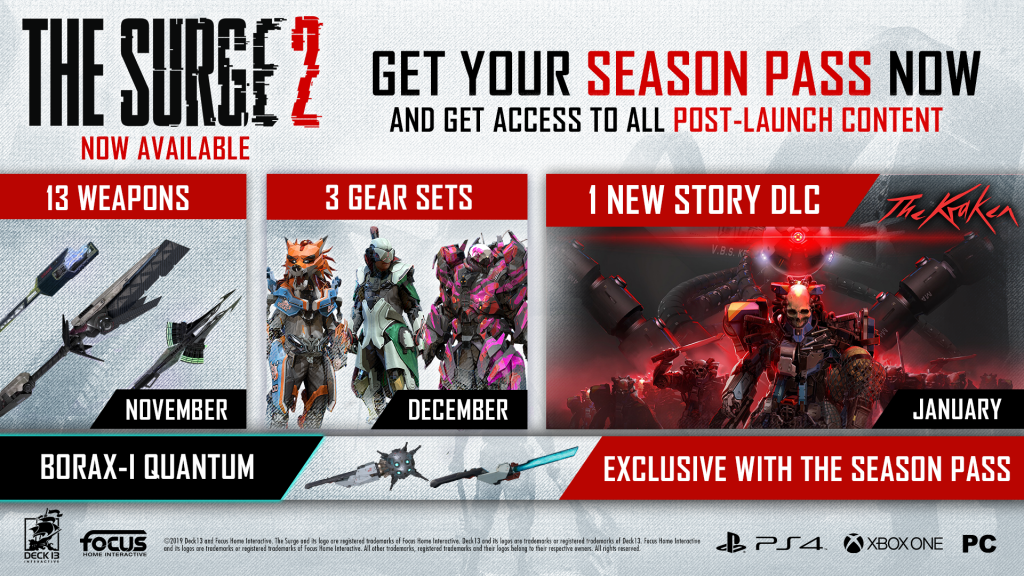 The Surge 2 Season Pass - Roadmap