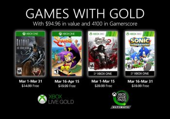 Xbox Games With Gold March 2020 List Revealed