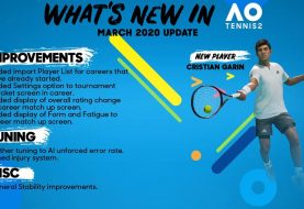 AO Tennis 2 Update Patch 1.05 Arrives