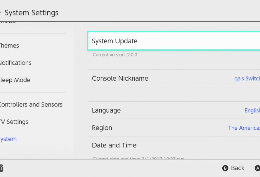Switch System Update 10.0.0 now available for download