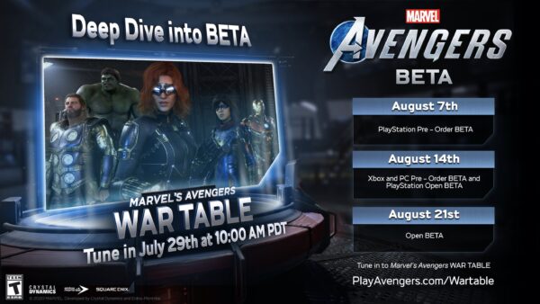 Marvel’s Avengers pre-order and open betas set for next month