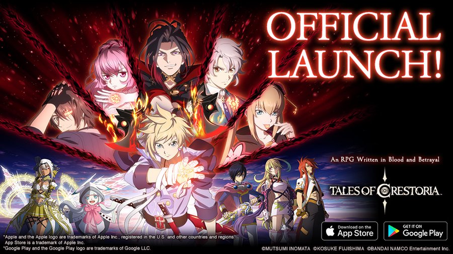 Tales of Crestoria now available for smartphones