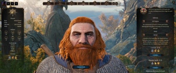 Baldur's Gate III early Dwarf