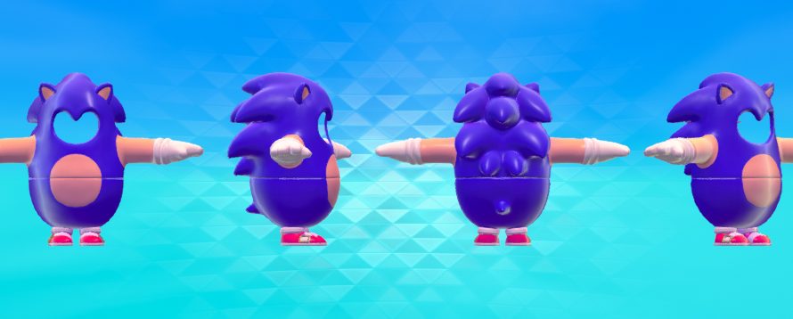 Fall Guys: Ultimate Knockout getting Sonic the Hedgehog costume this week