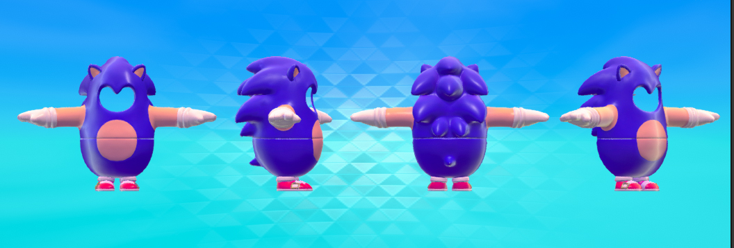 Fall Guys: Ultimate Knockout getting Sonic the Hedgehog costume this week