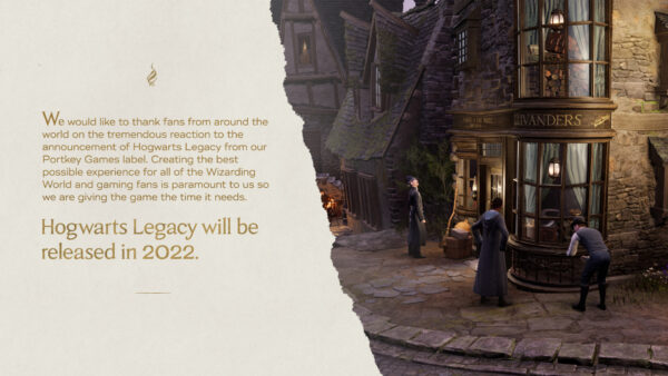 Hogwarts Legacy delayed until 2022