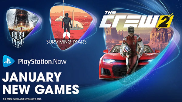 PlayStation Now adds The Crew 2, Surviving Mars, and Frostpunk this January