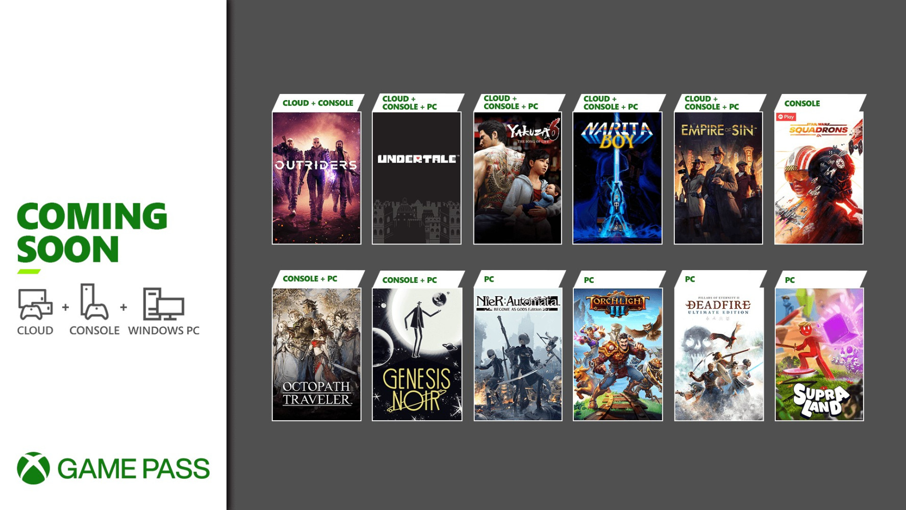 Xbox Game Pass adds Octopath Traveler, Yakuza 6, and more in late March