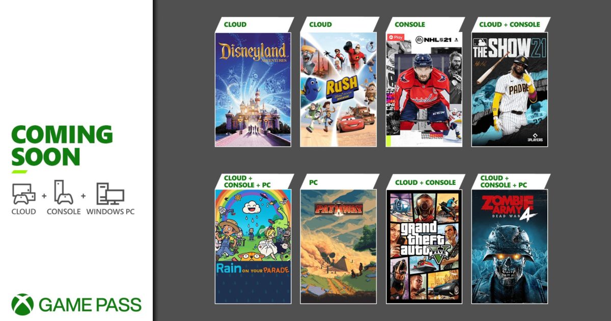 Xbox Game Pass adds Grand Theft Auto V, MLB The Show 21, and more in April