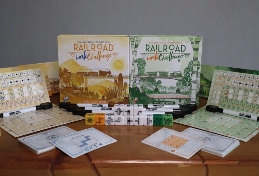 Railroad Ink Challenge Lush Green & Shining Yellow Review