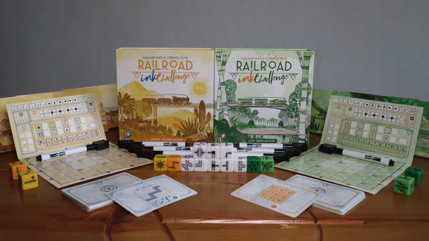 Railroad Ink Challenge Lush Green & Shining Yellow Review