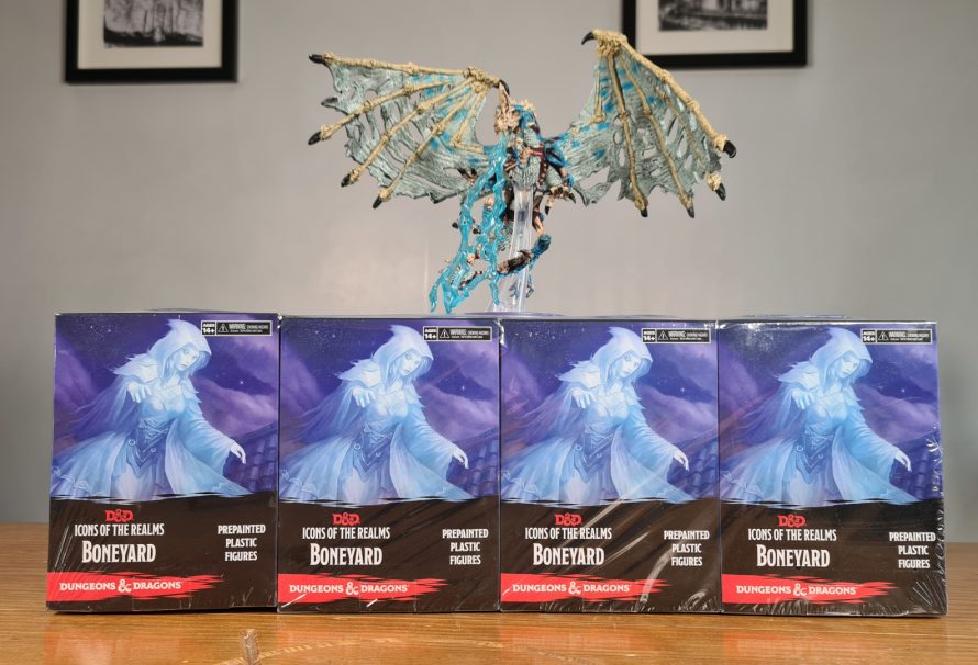 Icons of the Realms Miniatures Boneyard & Adult Blue Dracolich Review