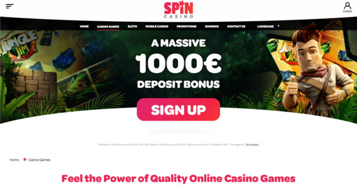 دليل شامل حول spin casino اون لاين 2024 – يقدم مكافأة ترحيبية ضخمة