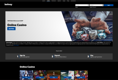 Betway Casino Online Nigeria [current_date format='Y'] - Explore Top-Notch Casino and Sports Betting